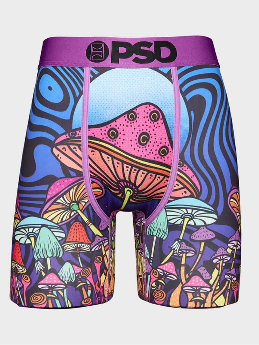 PSD Shroom Society Mushroom Boxer Briefs Mens Psychedelic Graphic Underwear S